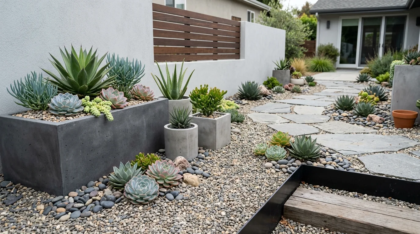 Gravel Path Through Planting